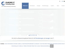 Tablet Screenshot of europe-it-consulting.ch